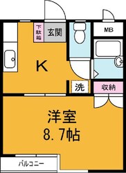 梅園マンションの物件間取画像